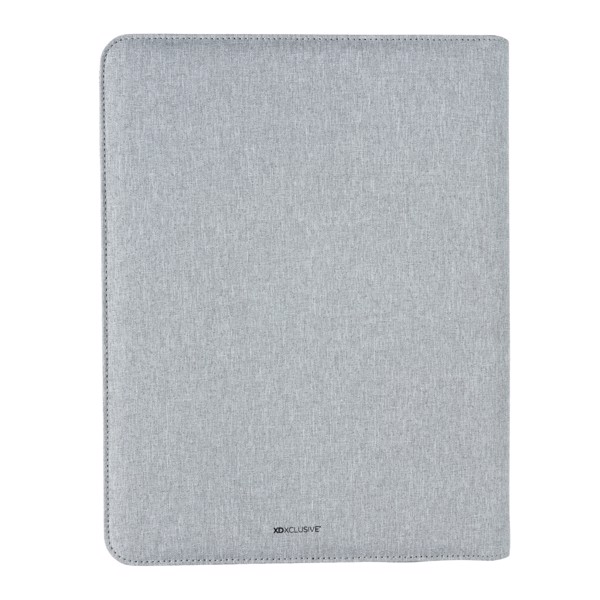 Air 5W wireless charging portfolio A4 w/ 5000 mAh powerbank - Grey