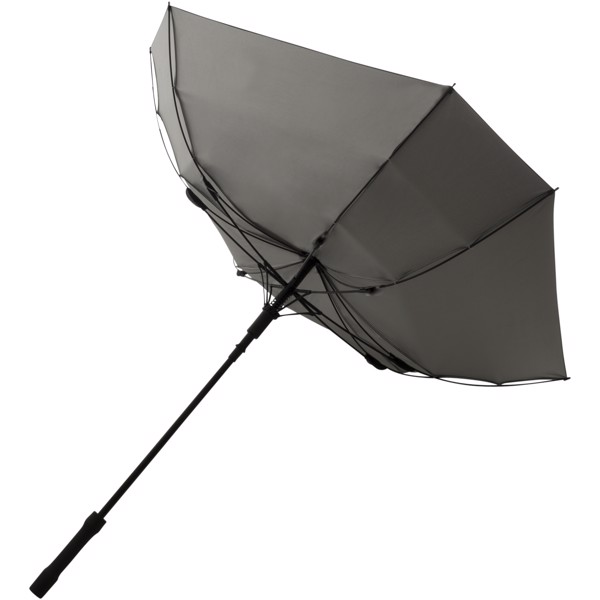 Automatický dvouvrstvý deštník Square 23" - Stříbrný / Černá