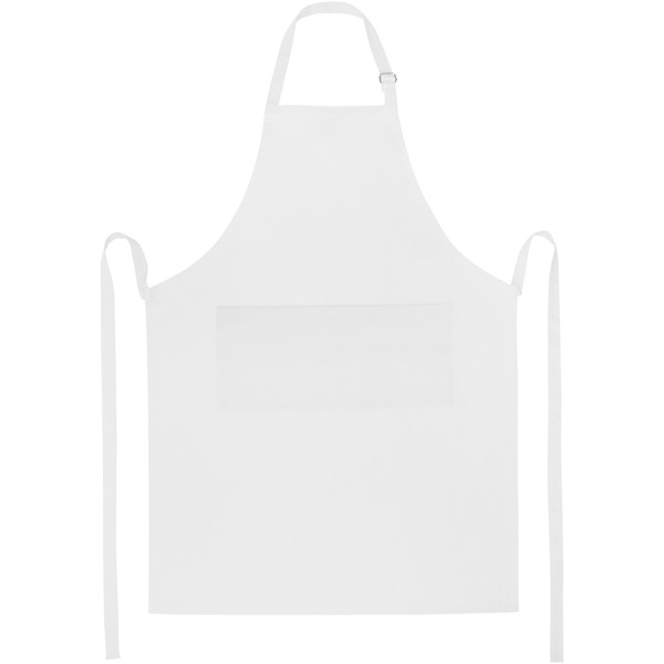 Andrea 240 g/m² apron with adjustable neck strap - White