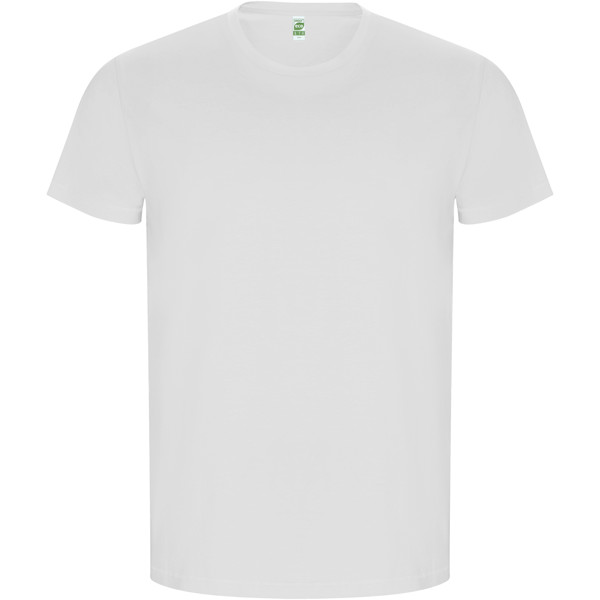 Golden short sleeve men's t-shirt - White / roly-L