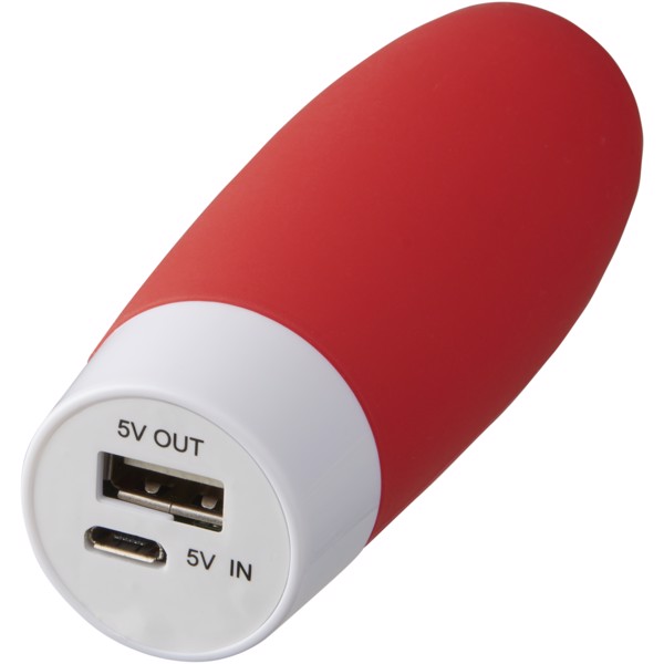 Powerbanka 2 200 MAH jako antistresová pomůcka - Červená s efektem námrazy