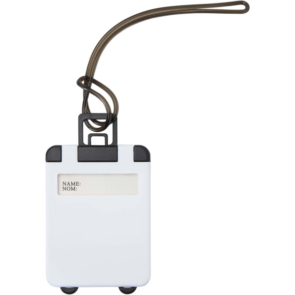 Traveler luggage tag - White