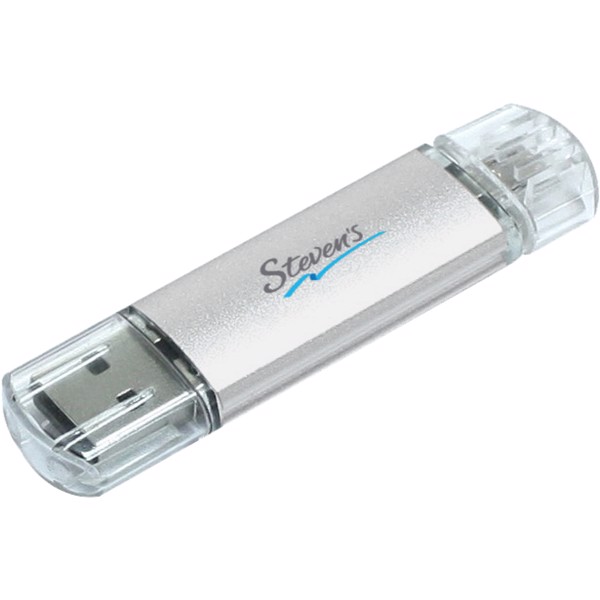 OTG USB Aluminium - Silver / 1GB