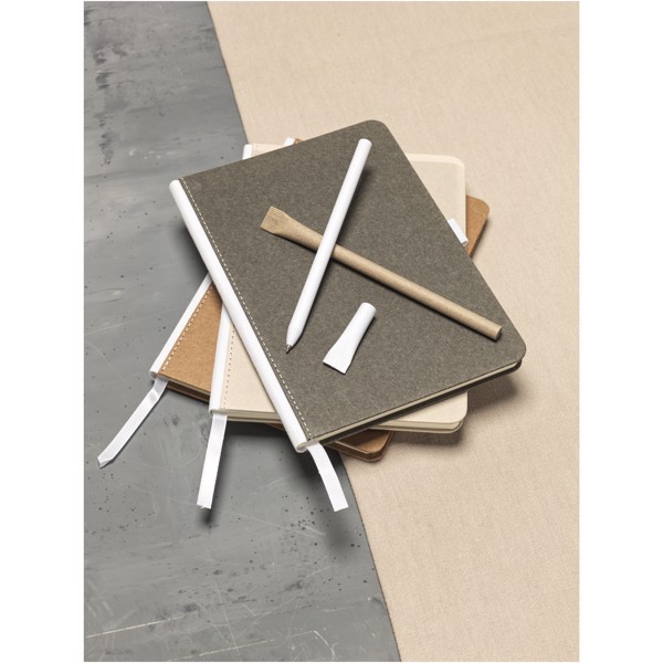 Asilah recycled paper ballpoint pen (blue ink) - Natural