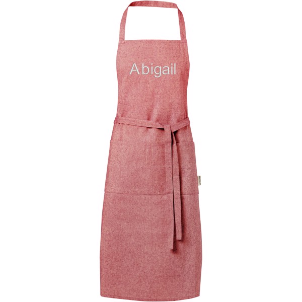 Zástěra z recyklované bavlny 200 g/m² Pheebs - Heather red