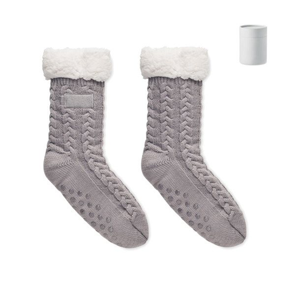 Pair of slipper sock M Canichie - Grey