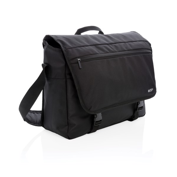 Swiss Peak RFID 15" laptop messenger bag PVC free