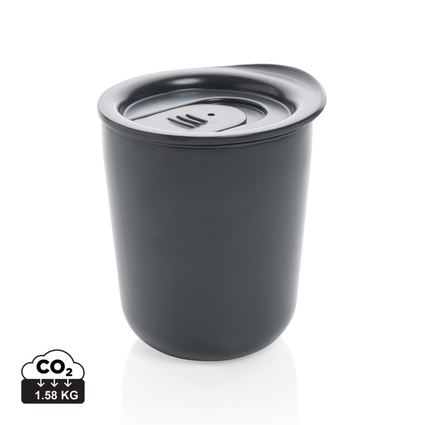 Simplistic antimicrobial coffee tumbler - Grey