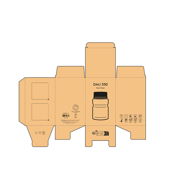 Dali 550 Food Flask - Silver