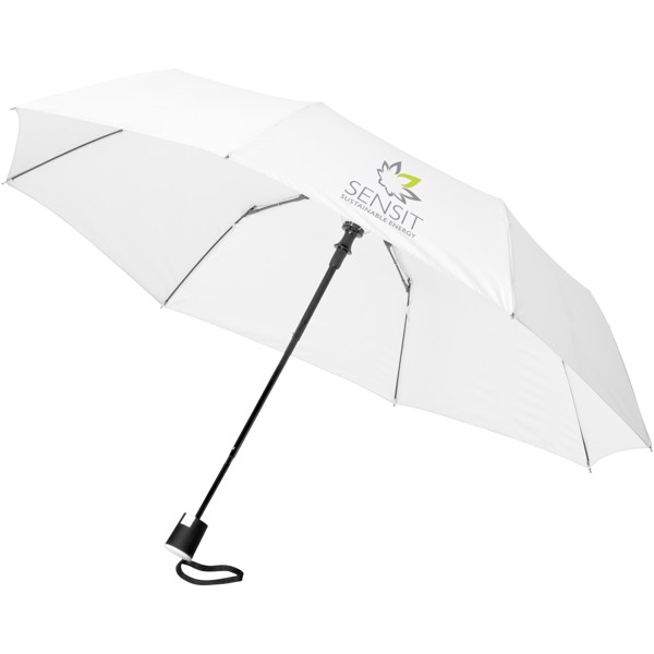 Wali 21\" foldable auto open umbrella - White