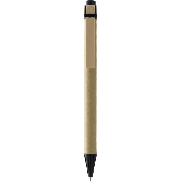 Salvador recycled ballpoint pen - Natural / Solid black