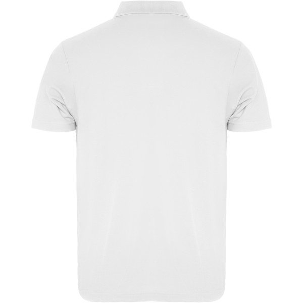 Austral short sleeve unisex polo - White / S