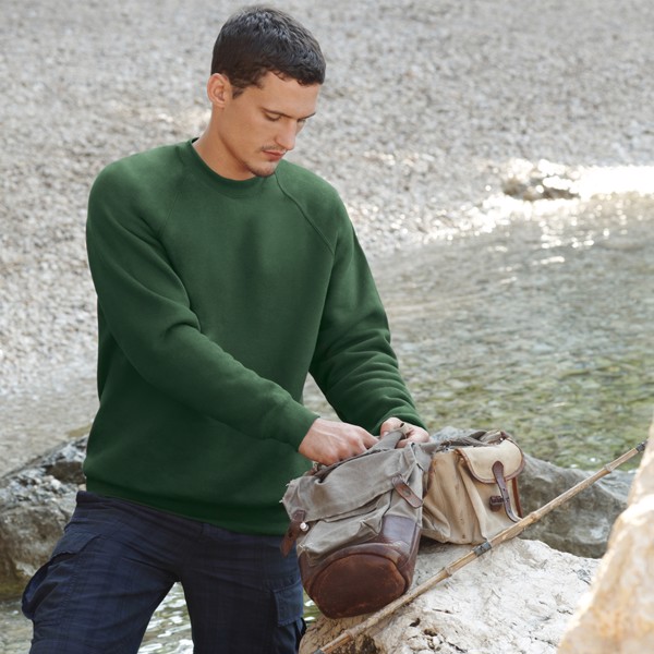 Sweatshirt Raglan - White / XL