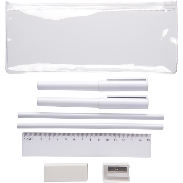 Mindy penál 8dílná sada - Bílá