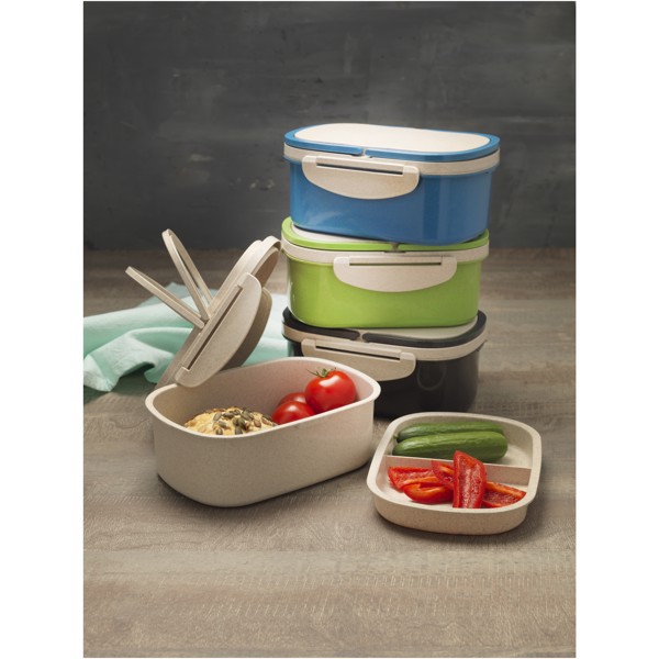 Spiga Lunchbox 750 ml - grau / weiss