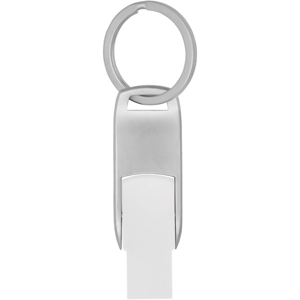 Flip USB - White / Silver / 1GB