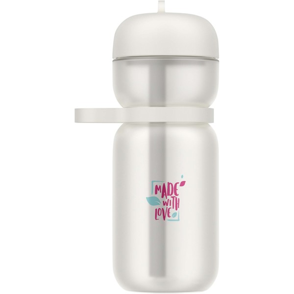 Mepal 600 ml sport bottle with flip lid - White