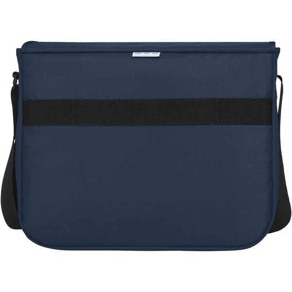 Mochila para portátil de 15" de PET reciclado GRS "Baikal" - Azul marino