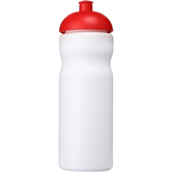 Sportovní láhev s kupolovitým víčkem Baseline® Plus 650 ml - Bílá / Červená s efektem námrazy
