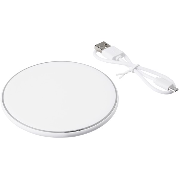 Lean 5W wireless charging pad - White