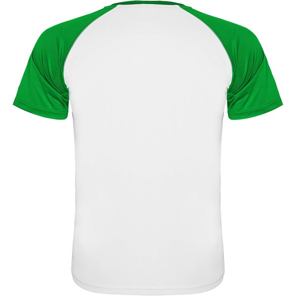 Indianapolis short sleeve kids sports t-shirt - White / Fern Green / 12