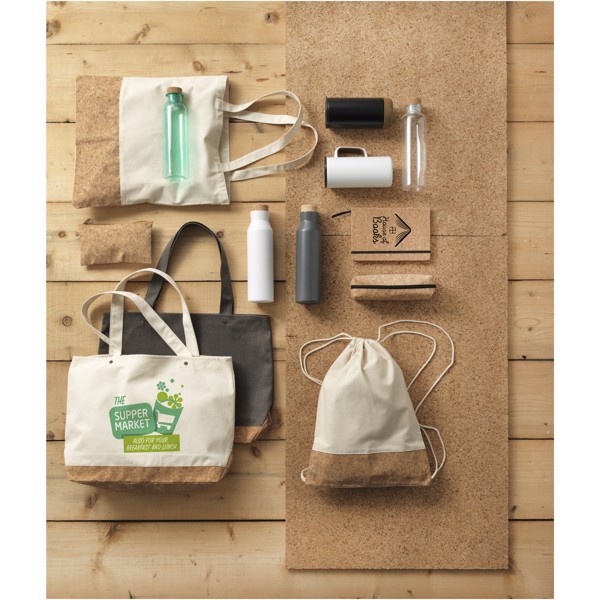 Woods 150 g/m² cotton and cork drawstring backpack