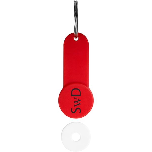 Shoppy coin holder keychain