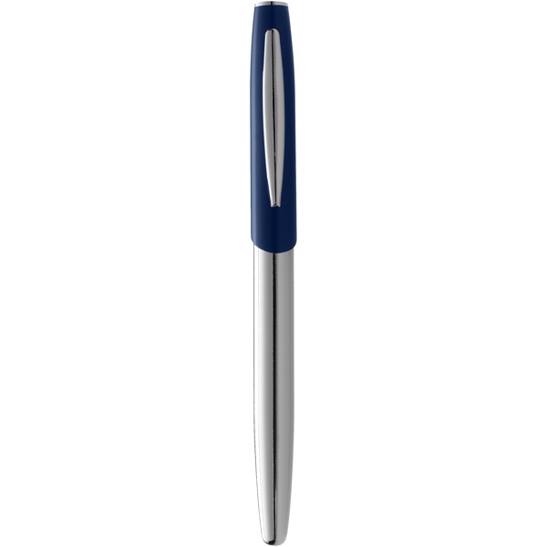 Geneva rollerball pen - Silver / Navy