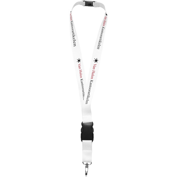 Yogi Lanyard mit Sicherheitsclip - weiss