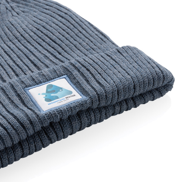 Impact AWARE™  Polylana® double knitted beanie - Sage Blue