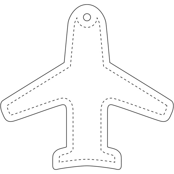 RFX™ H-09 plane reflective PVC hanger - White