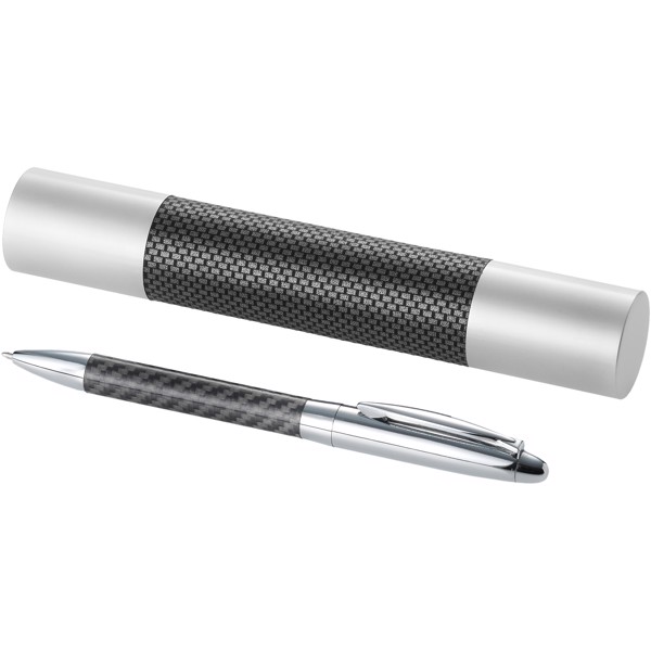 Winona ballpoint pen with carbon fibre details (black ink)