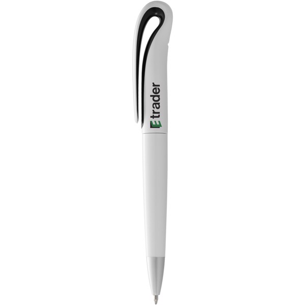 Swansea ballpoint pen - White / Solid black