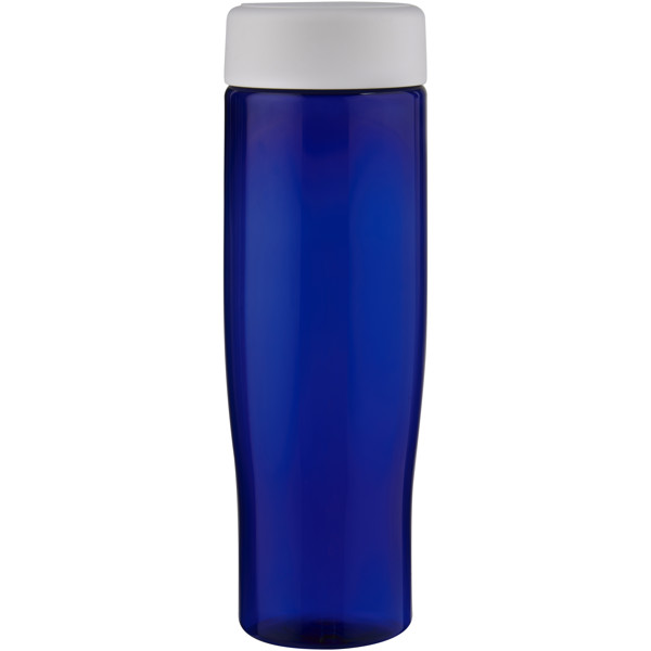 H2O Active® Eco Tempo 700 ml screw cap water bottle - White / Blue
