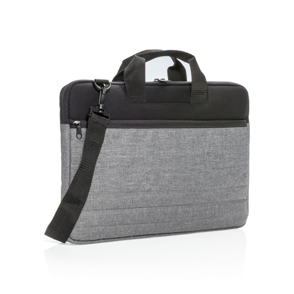 15" document laptop sleeve PVC free - Grey