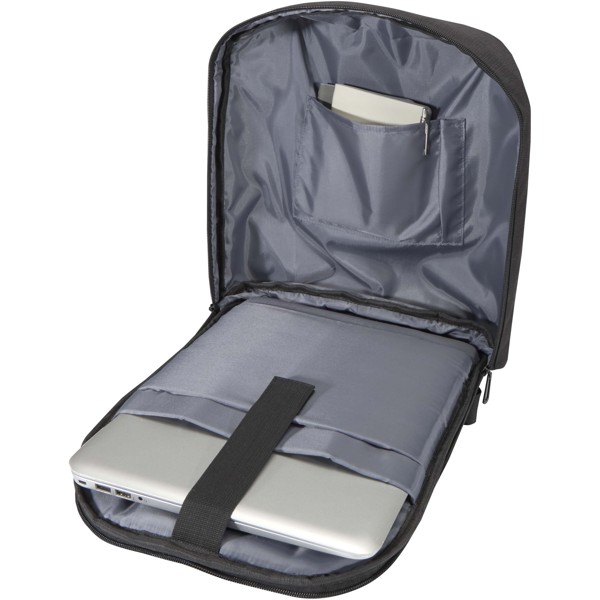 Luma 15\" GRS recycled anti-theft laptop backpack 10L - Black