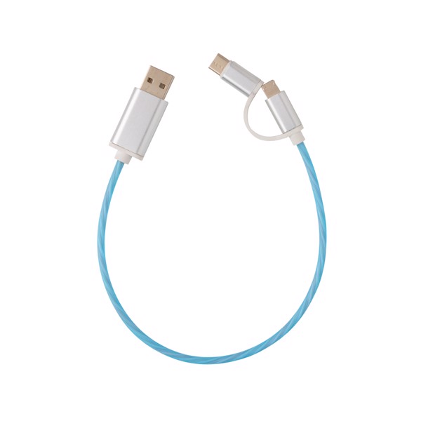 3-in-1 flowing light cable