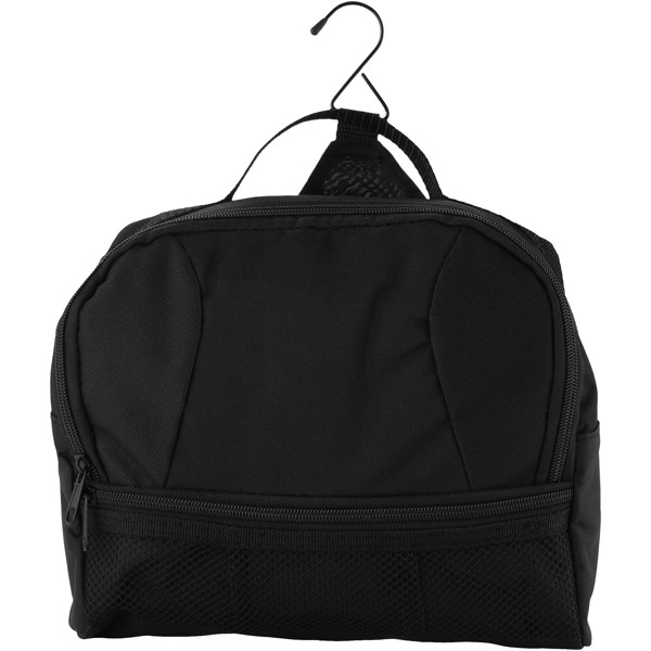 Global toiletry bag with metal hook