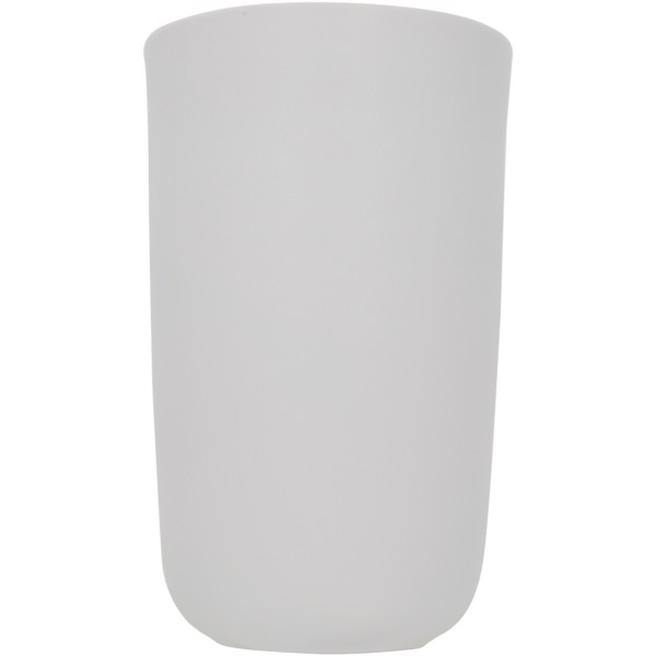 Vaso de cerámica de doble pared de 410 ml "Mysa" - Blanco