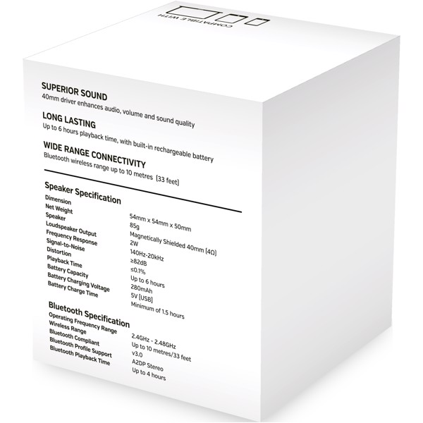 Nano portable Bluetooth® speaker