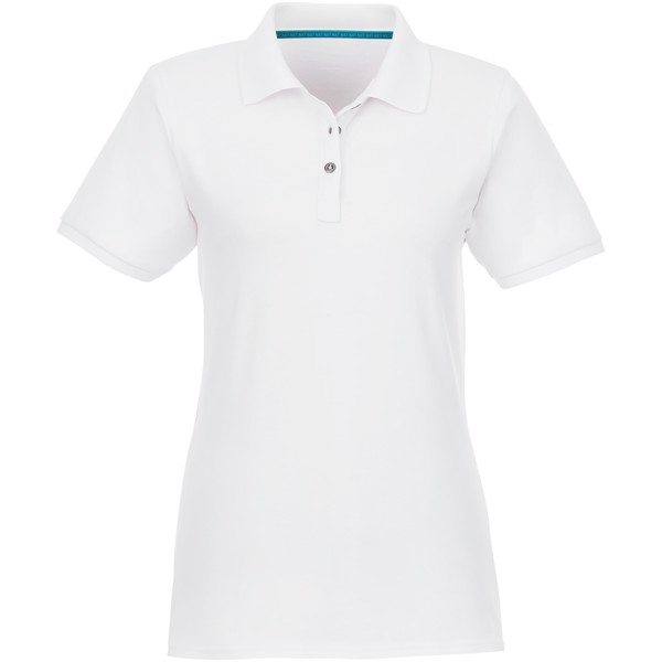 Beryl short sleeve women's organic recycled polo - White / XL