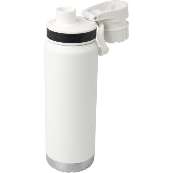 Fortis 700 ml RCS recycled stainless steel copper vacuum insulated water bottle (carbonated safe) - White