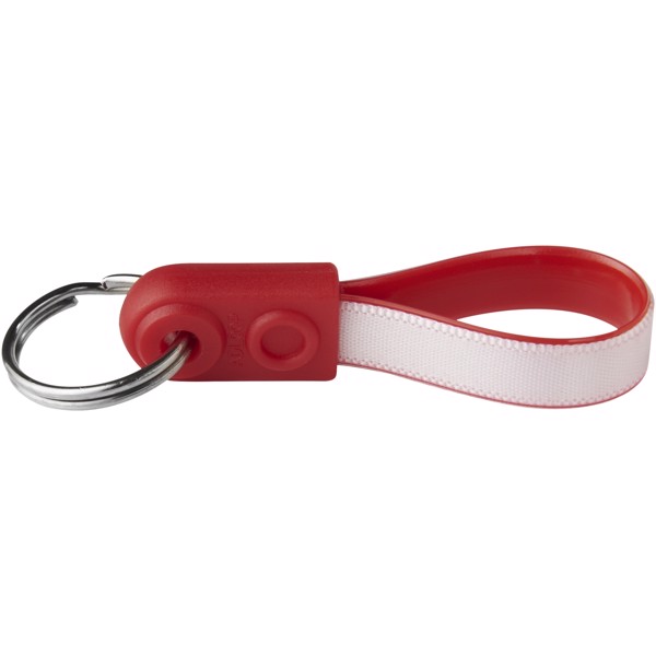 Klíčenka AD-Loop® Mini - Červená s efektem námrazy