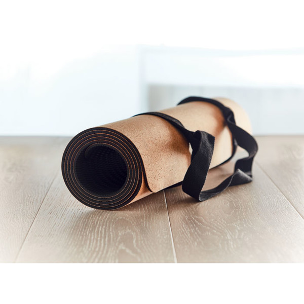 Cork yoga mat Savasana