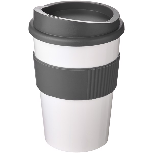 Americano® medio 300 ml con agarradera - Blanco / Gris