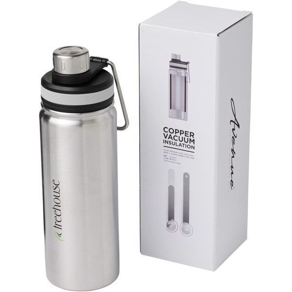 Gessi 590 ml copper vacuum insulated sport bottle - Silver