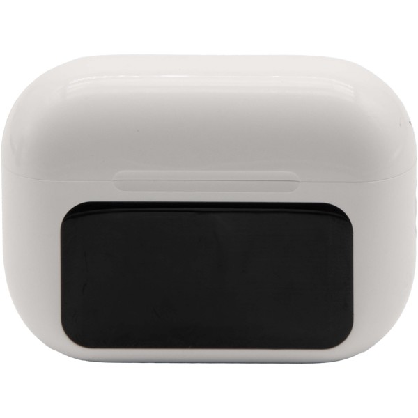 SCX.design E26 ANC earbuds with interactive touchscreen charging case - White