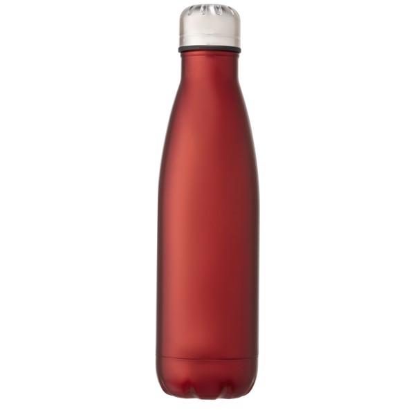 Nerezová termo láhev o objemu 500 ml s vakuovou izolací Cove - Červená s efektem námrazy
