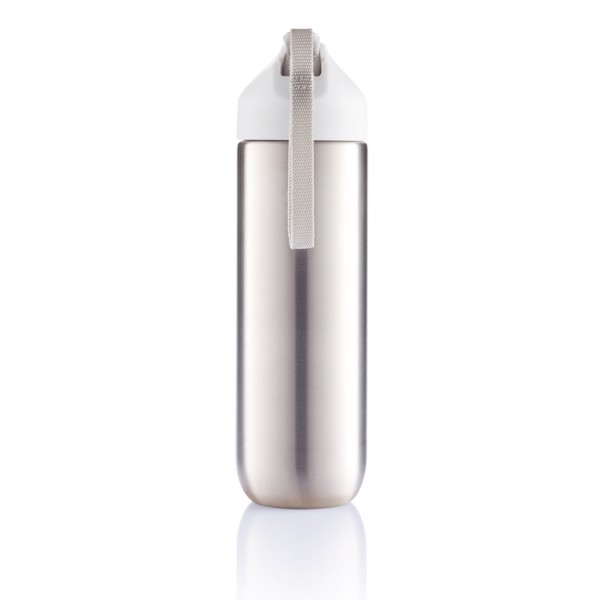 Neva water bottle metal 500ml - White / Grey