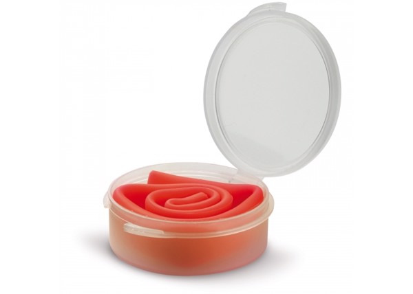 Reusable silicone straw in box - Red